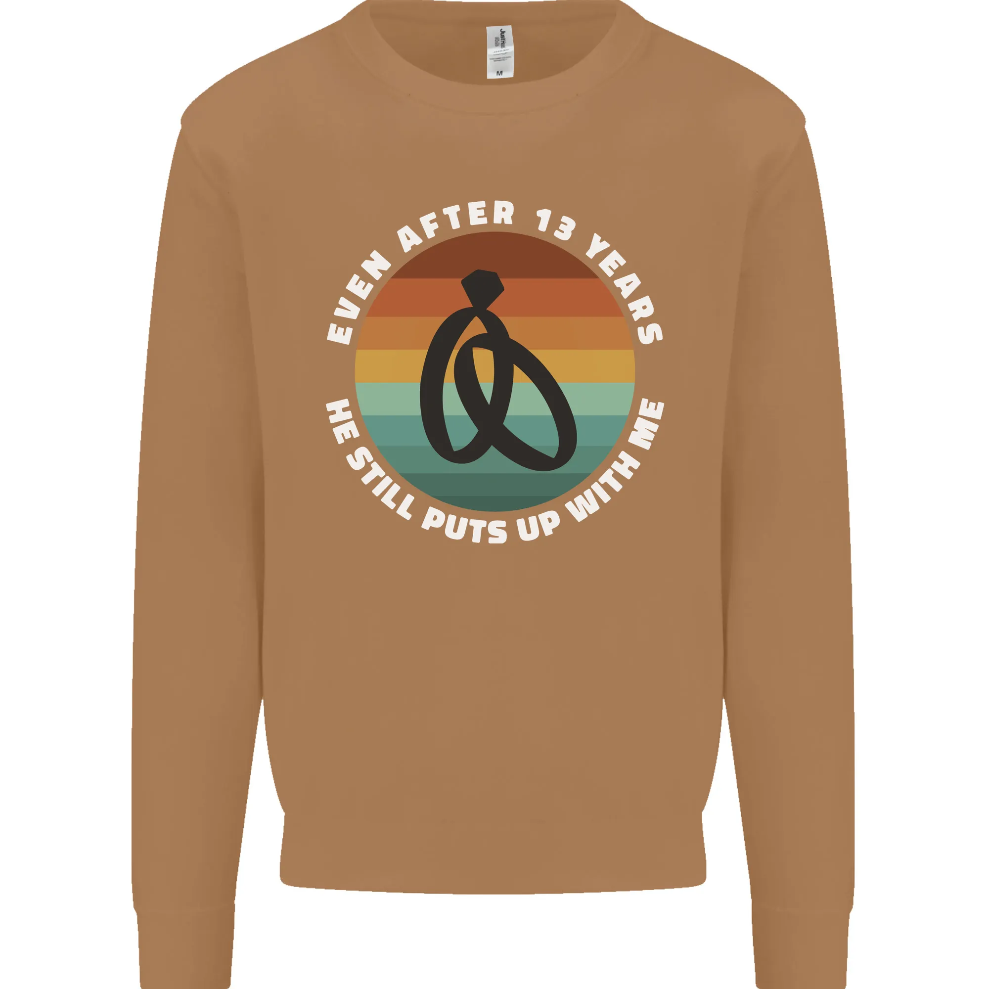 13 Year Wedding Anniversary 13th Marriage Mens Sweatshirt Jumper