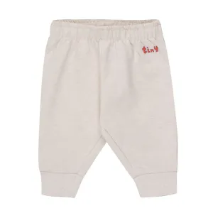 Baby Sweatpants in Light Cream Heather by Tinycottons