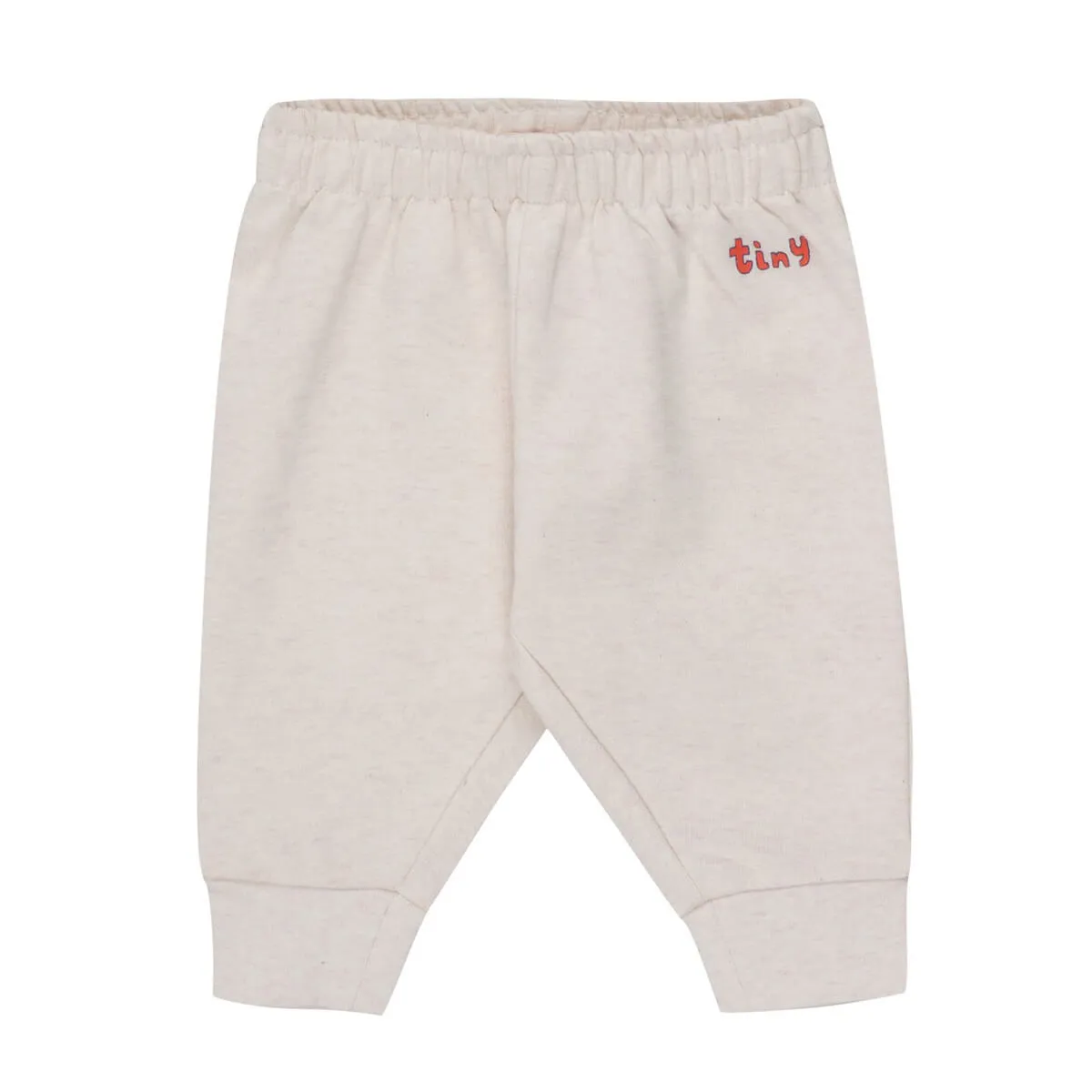 Baby Sweatpants in Light Cream Heather by Tinycottons