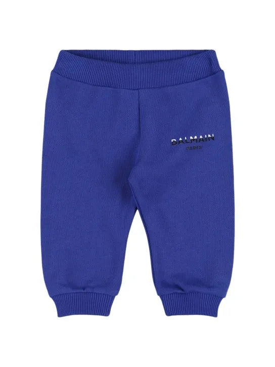 Balmain   Cotton sweatpants w/ logo 
