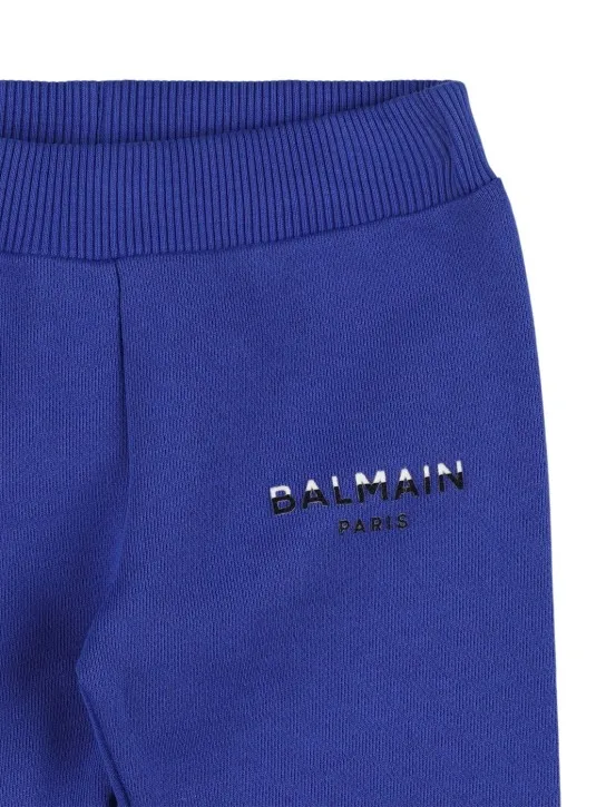 Balmain   Cotton sweatpants w/ logo 