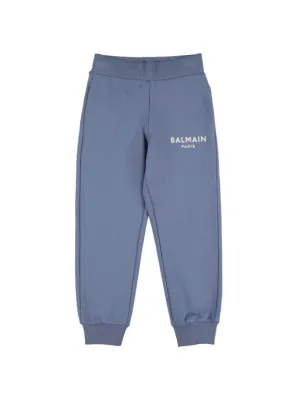 Balmain   Organic cotton sweatpants w/logo 