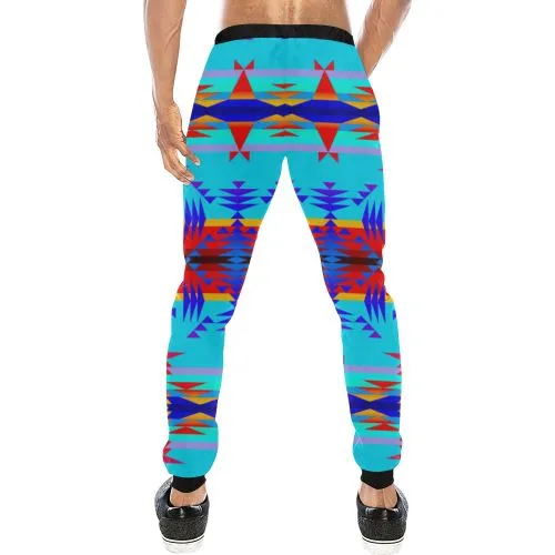 Between the Mountains Blue Men's Sweatpants
