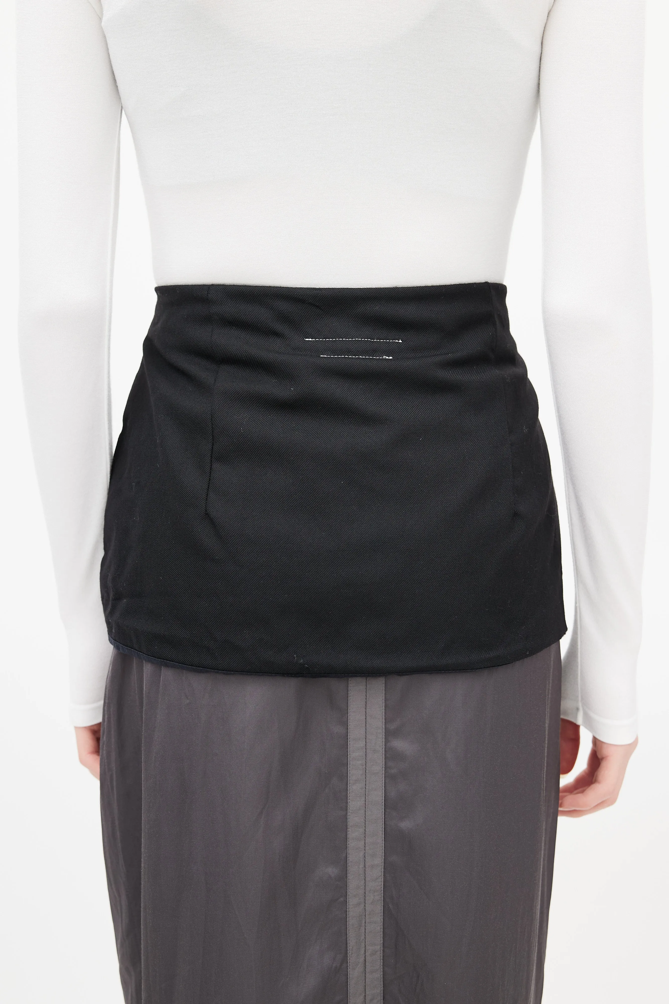 Black & Grey Layered Skirt