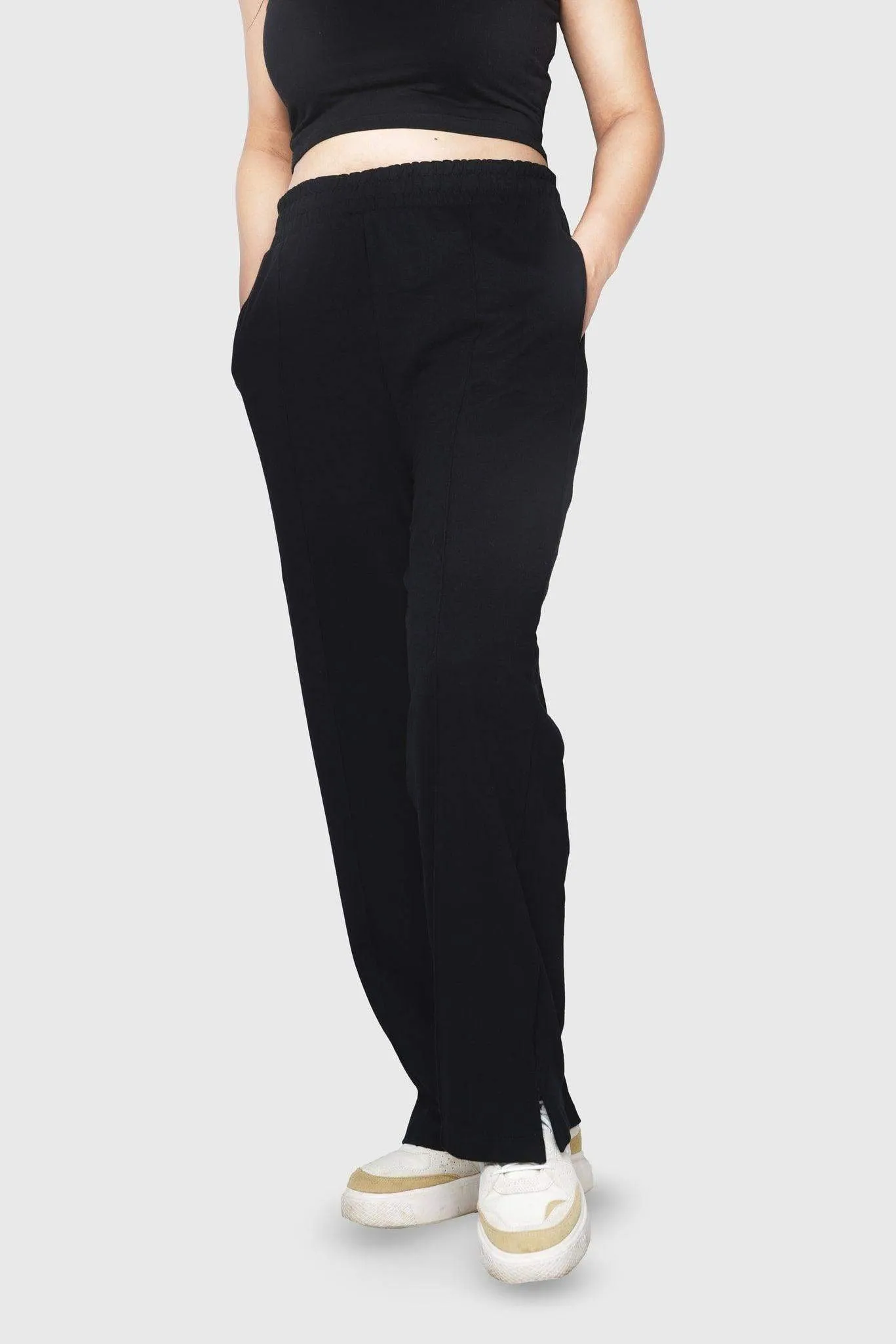 Black High Waist Sweatpants