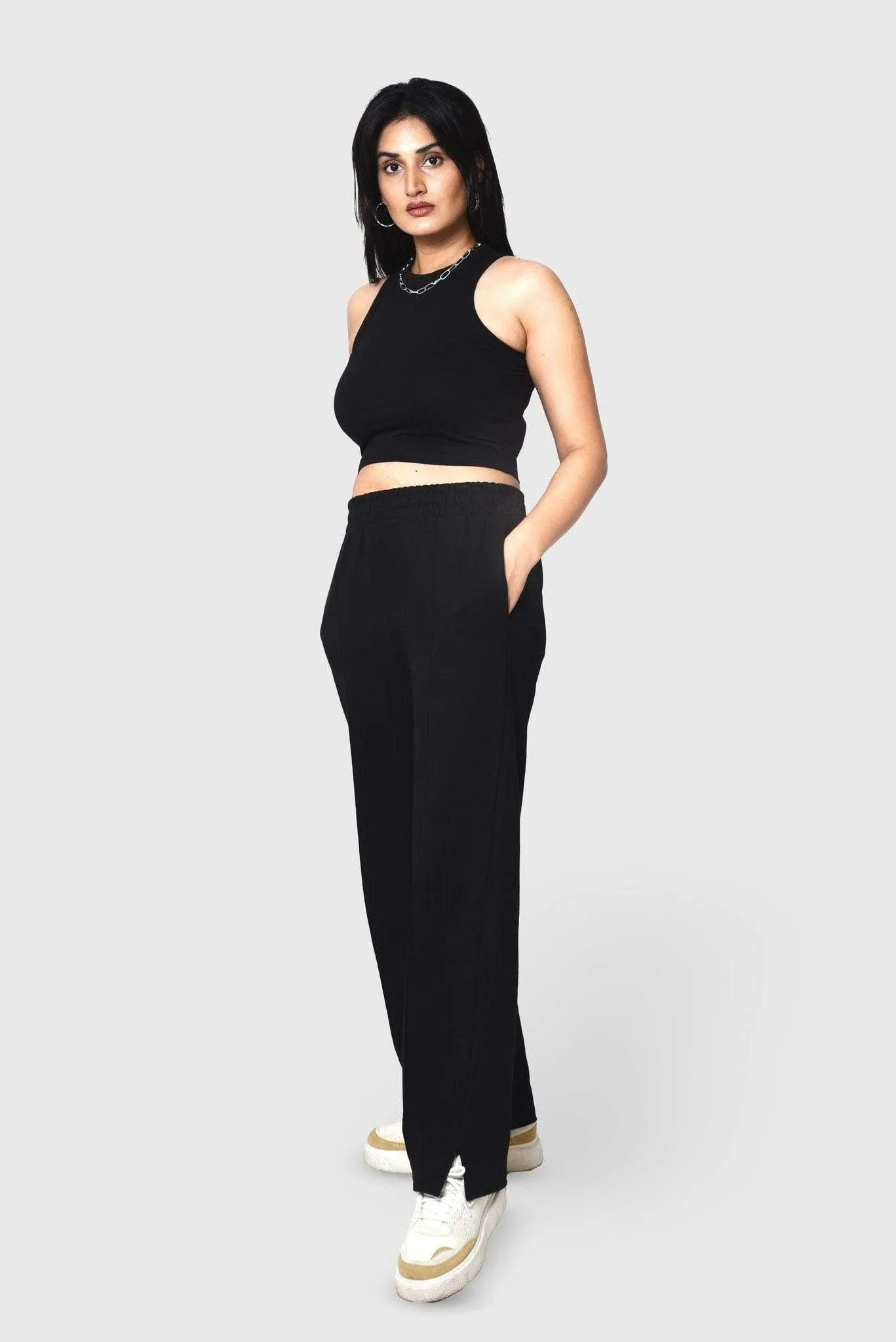 Black High Waist Sweatpants