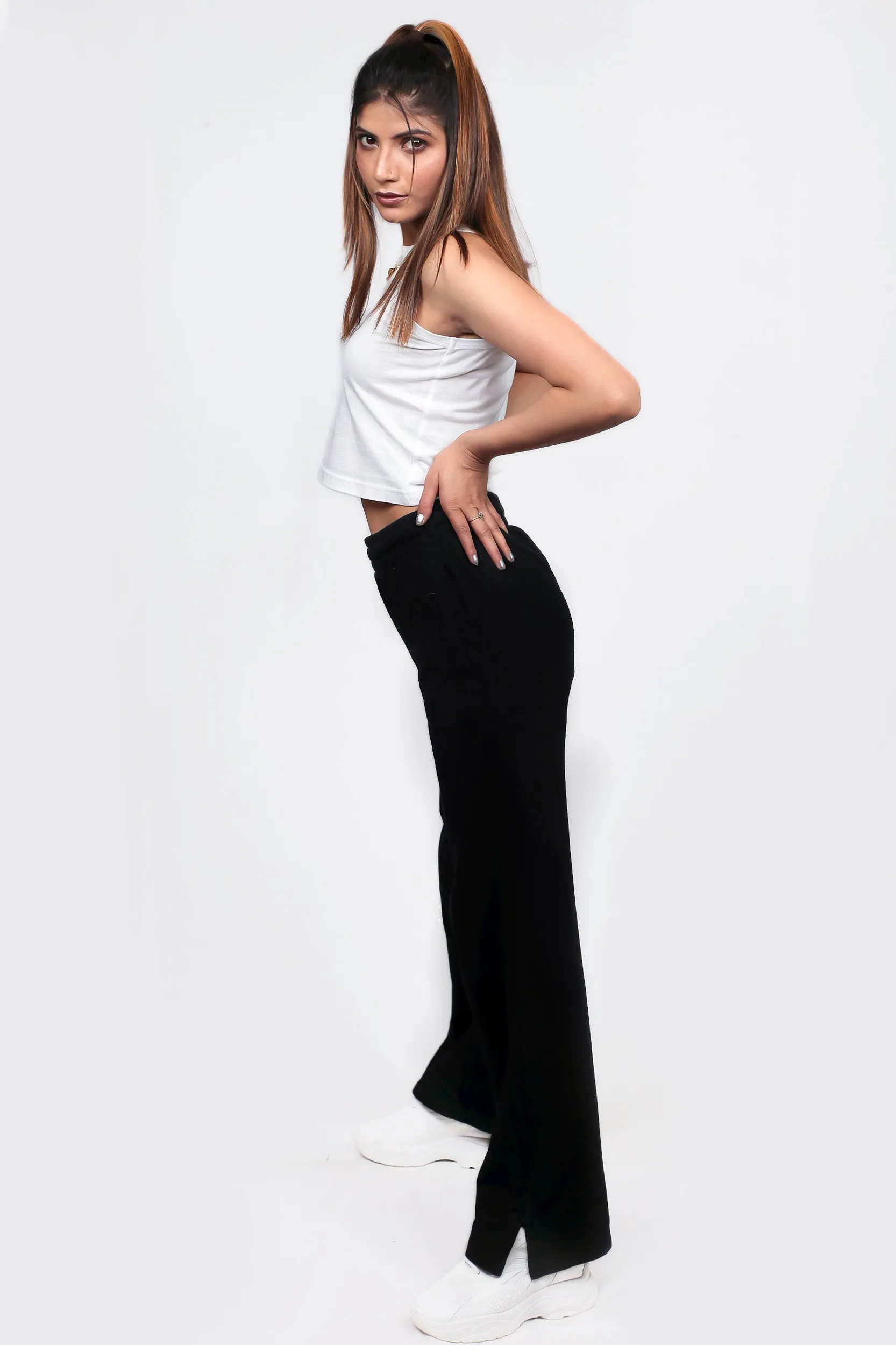 Black High Waist Sweatpants