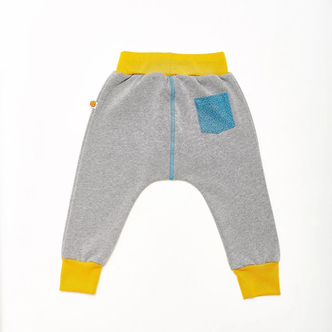 Boy`s Sweatpants "Sweat Grey/Dotties Blue"