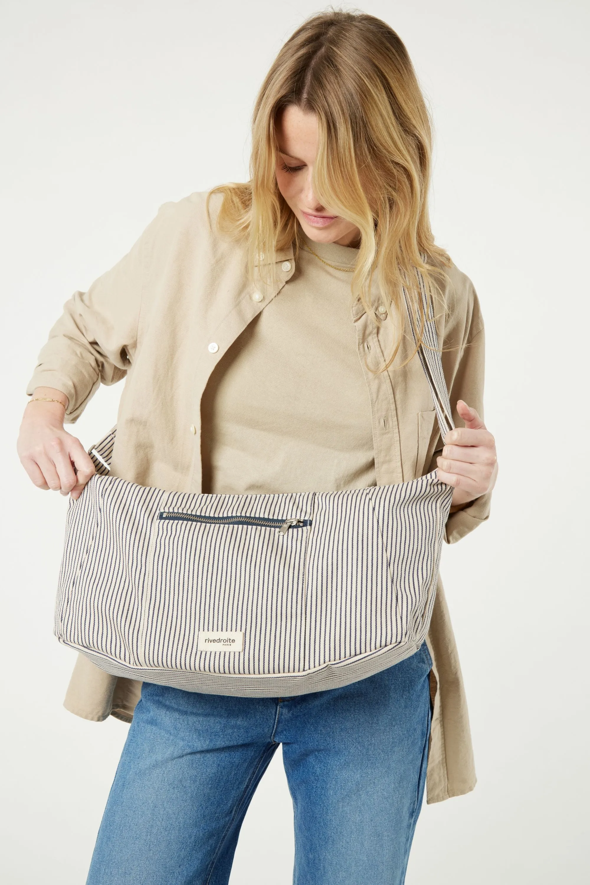 Charlot the Crossbody bag - Recycled cotton Écume