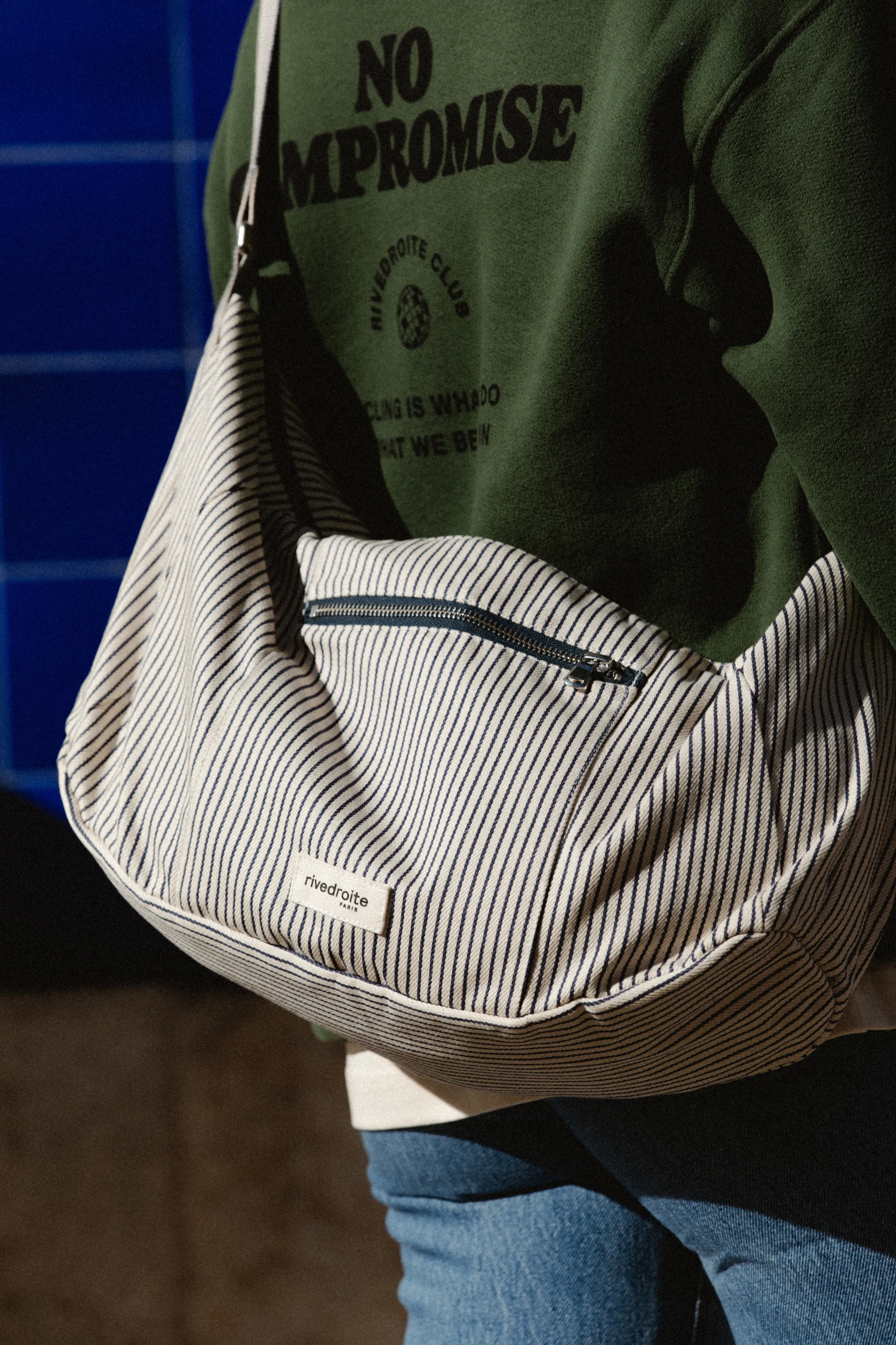 Charlot the Crossbody bag - Recycled cotton Écume
