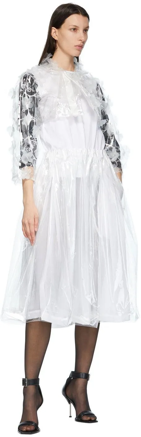 Comme des GarÃ§ons White Layered Skirt