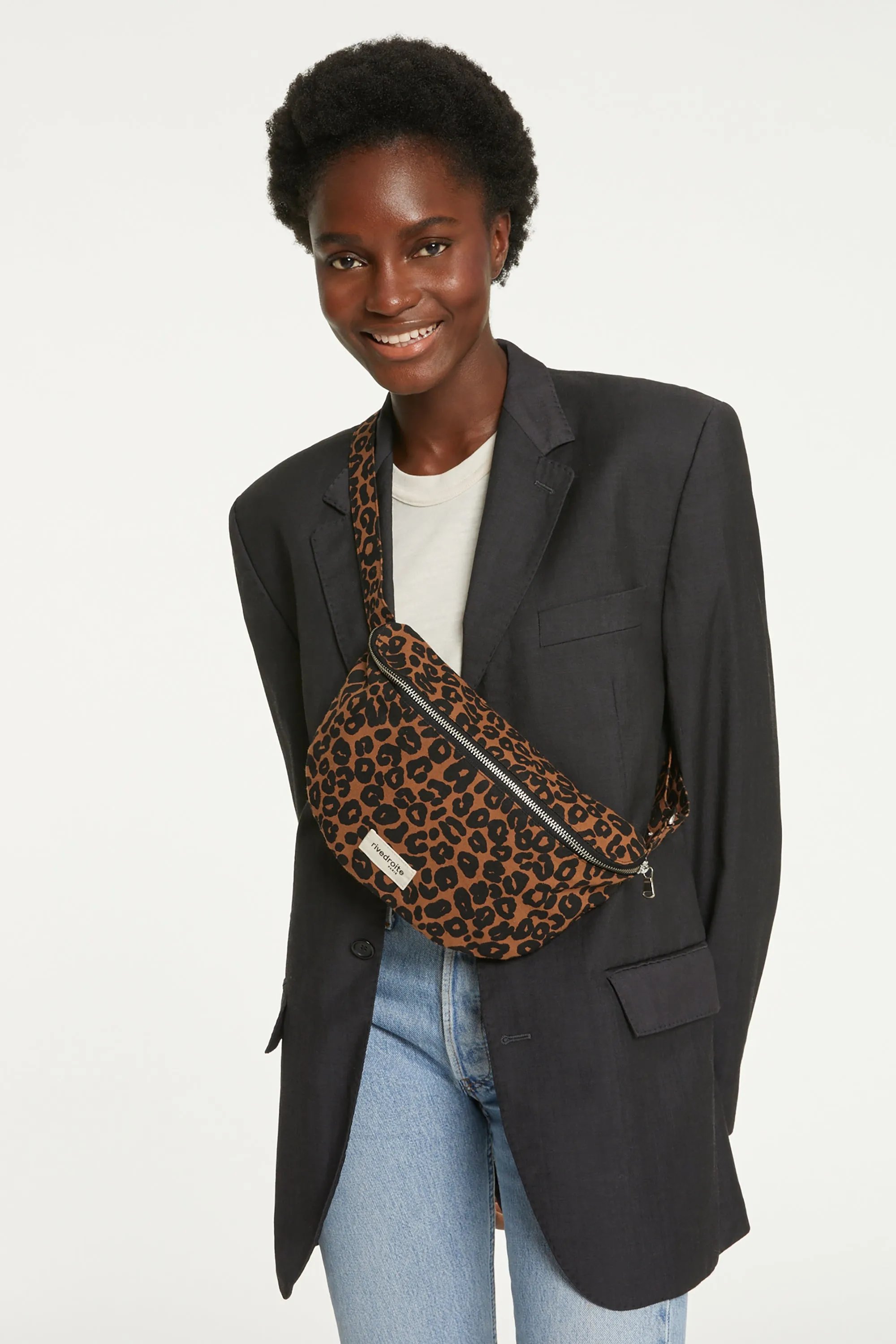 Custine the waist bag - Recycled cotton Leopard