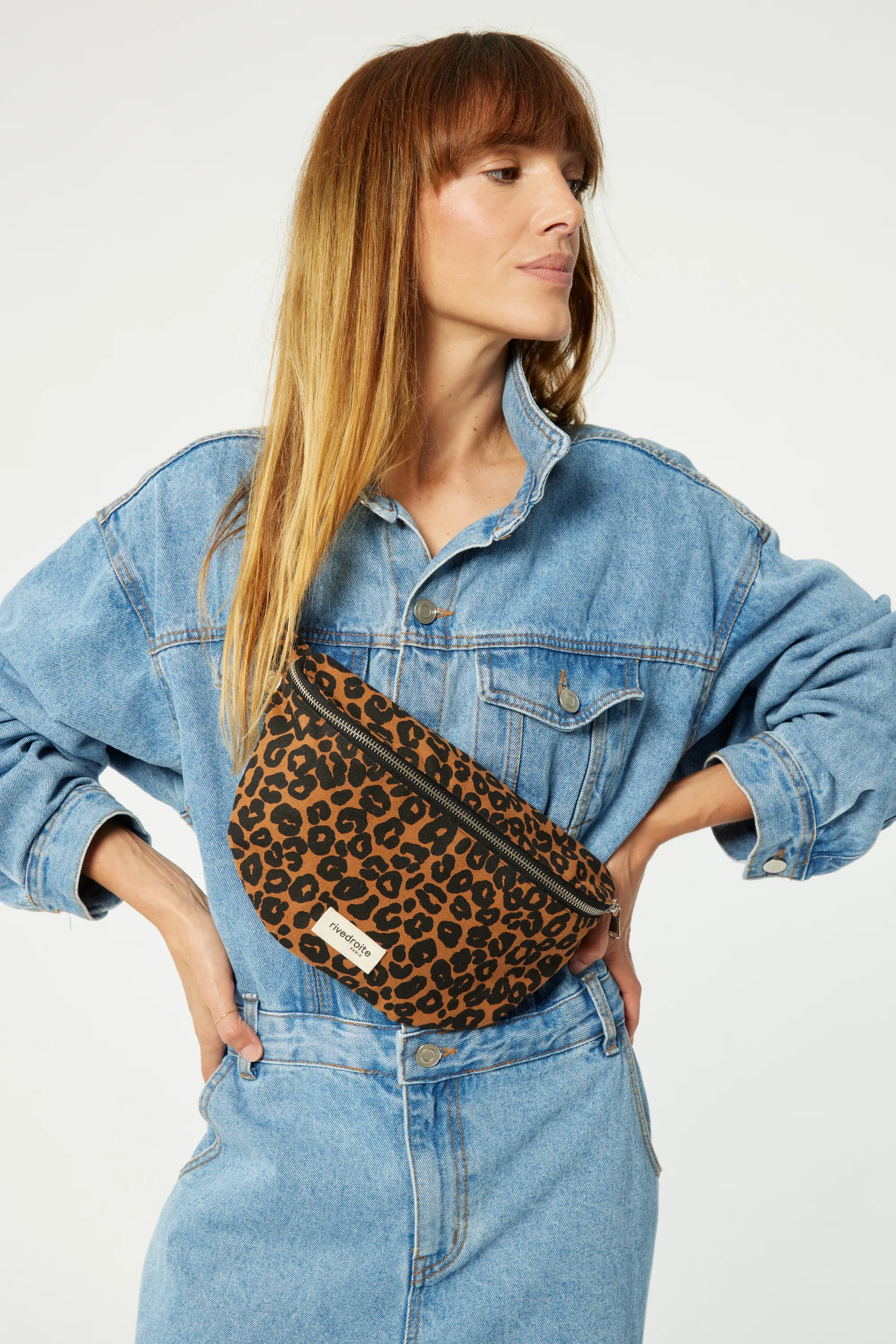 Custine the waist bag - Recycled cotton Leopard