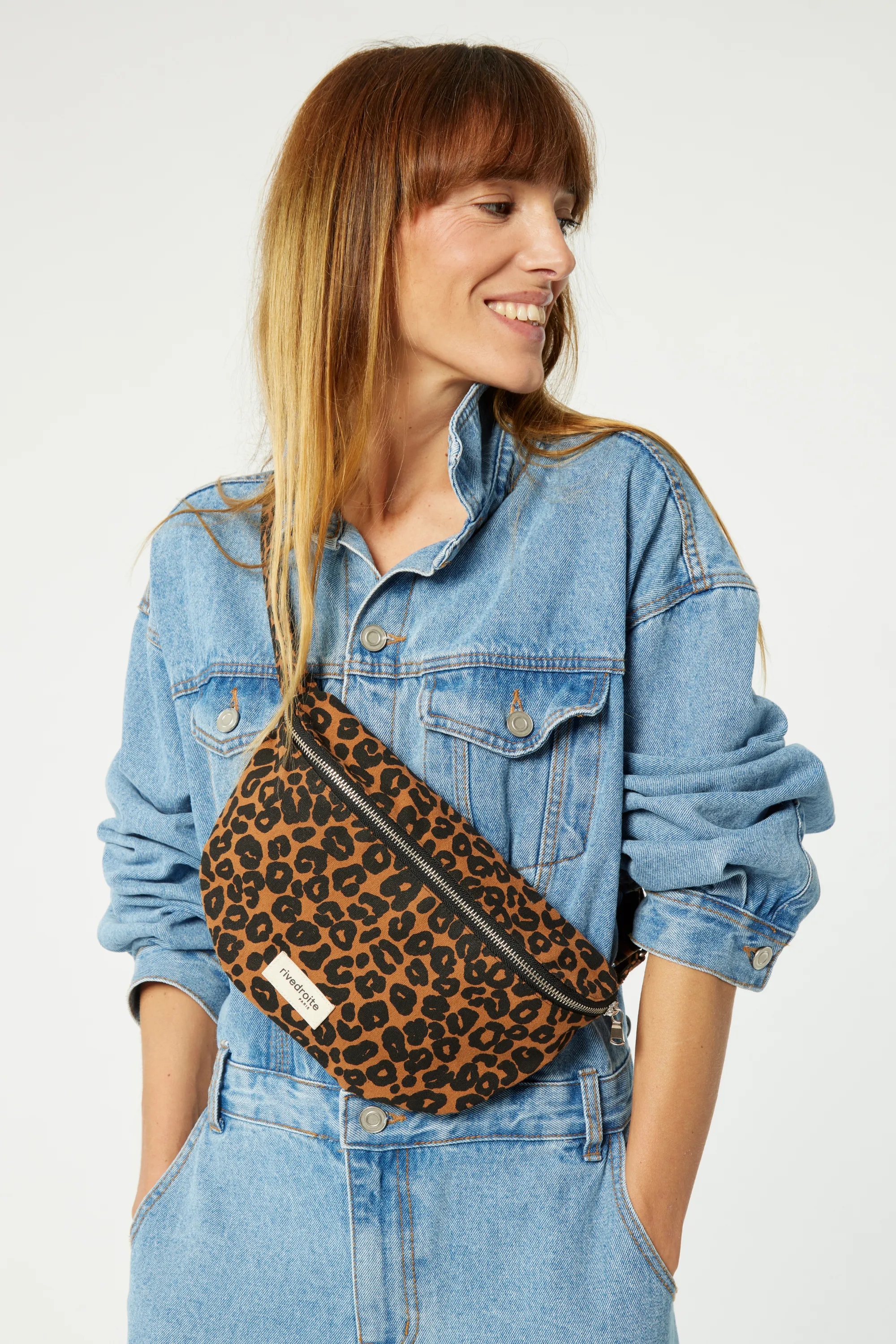 Custine the waist bag - Recycled cotton Leopard