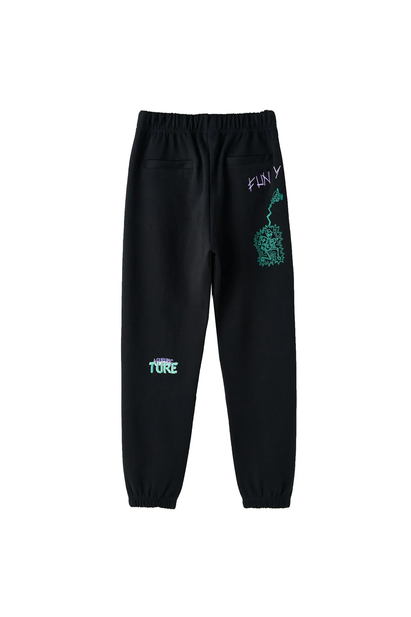 DANCING SKULL SWEATPANTS BLACK
