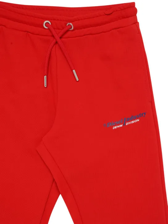 Diesel Kids   Logo print cotton sweatpants 