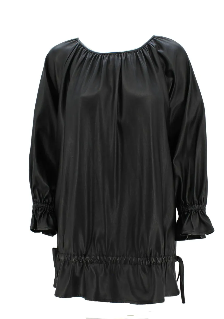 Dolce Cabo Faux Leather Babydoll Dress/Tunic