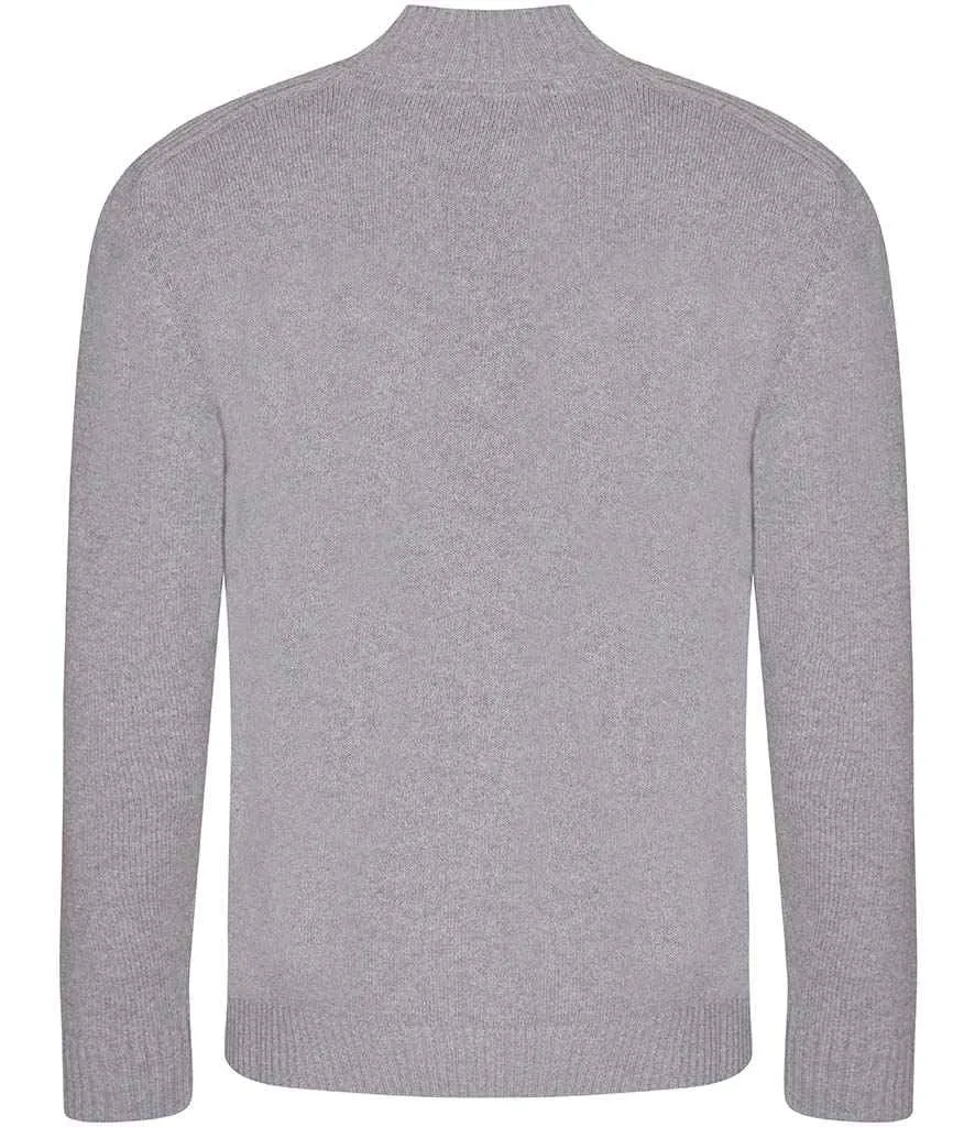 Ecologie Unisex Wakhan Zip Neck Sustainable Sweater | Heather Grey