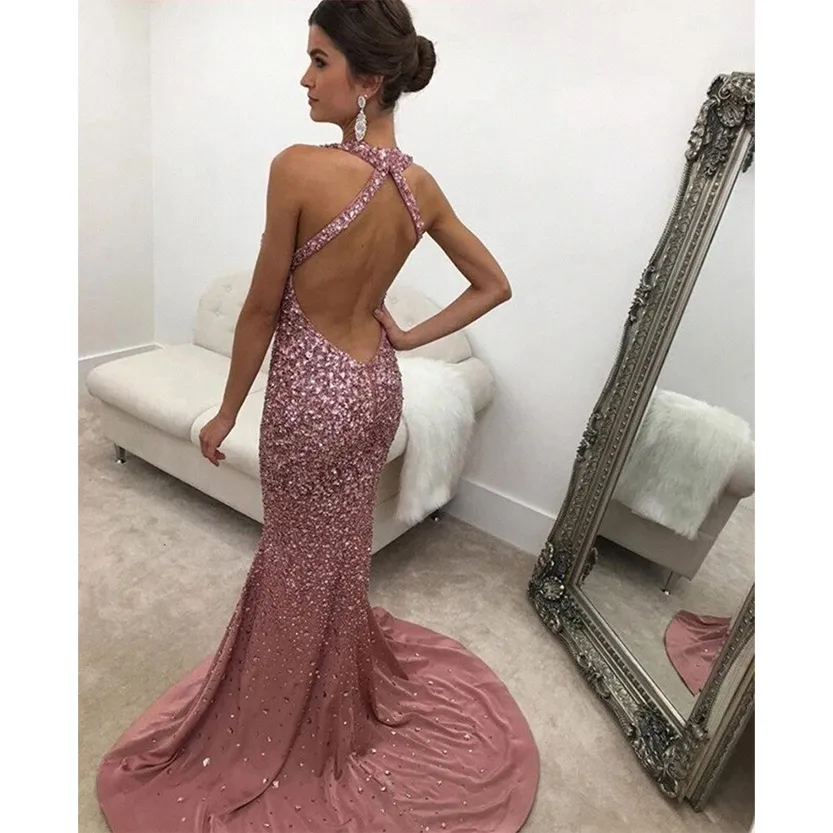 Funki Buys | Dresses | Women's Sequin Mermaid Evening Gown