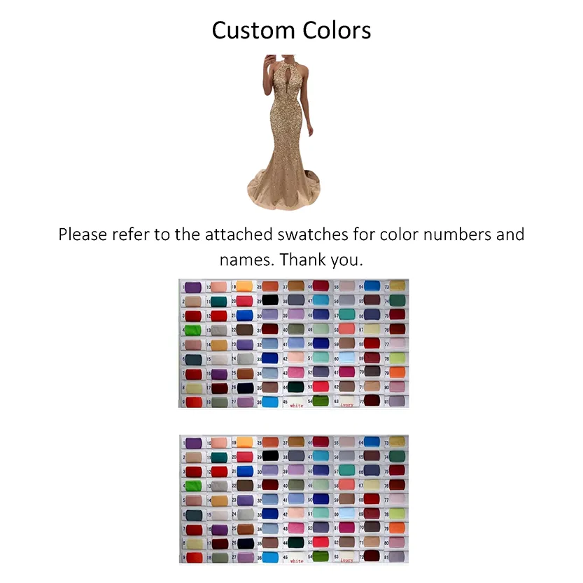 Funki Buys | Dresses | Women's Sequin Mermaid Evening Gown