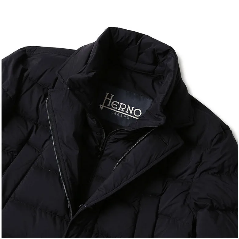 HERNO ヘルノ ダウン メンズ ダウンコート レイヤード チェスターコート