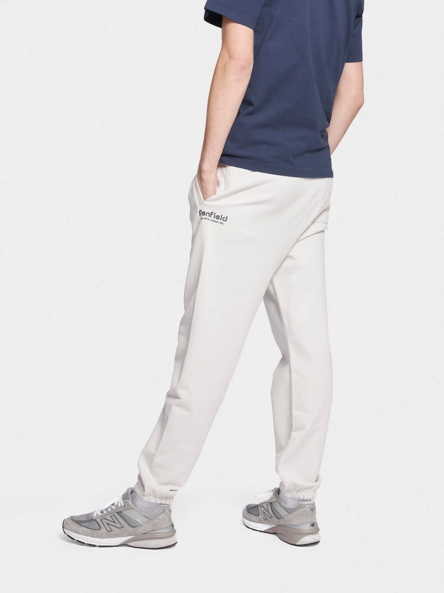 Hudson Script Sweatpants in Nimbus Cloud