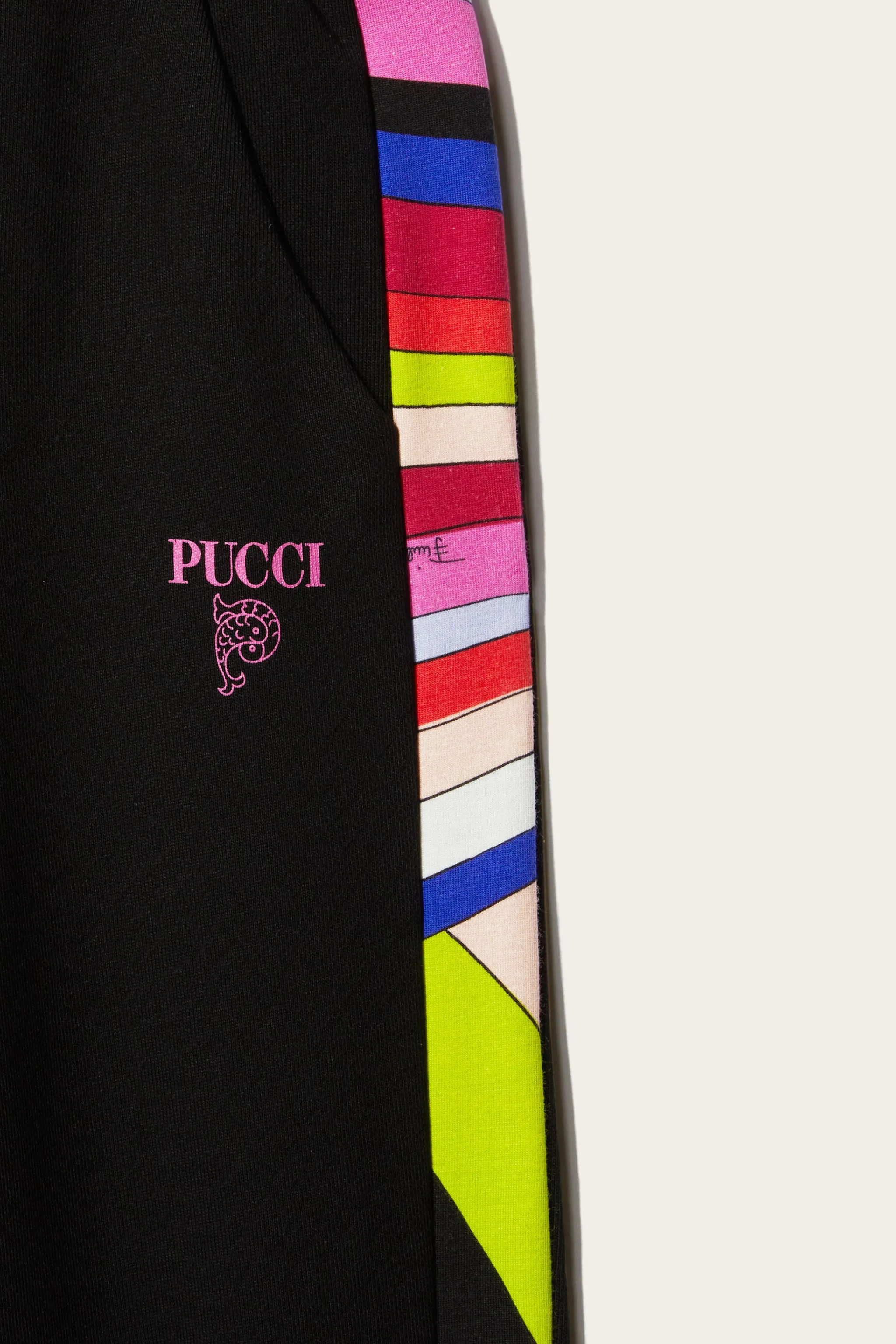 Iride-Print Cotton Sweatpants