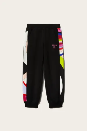 Iride-Print Cotton Sweatpants
