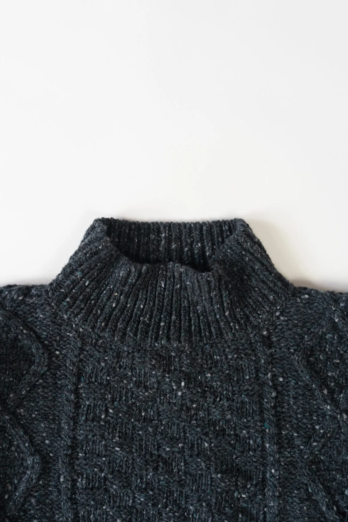 Irish Wolfhound Grey Donegal Aran Jumper