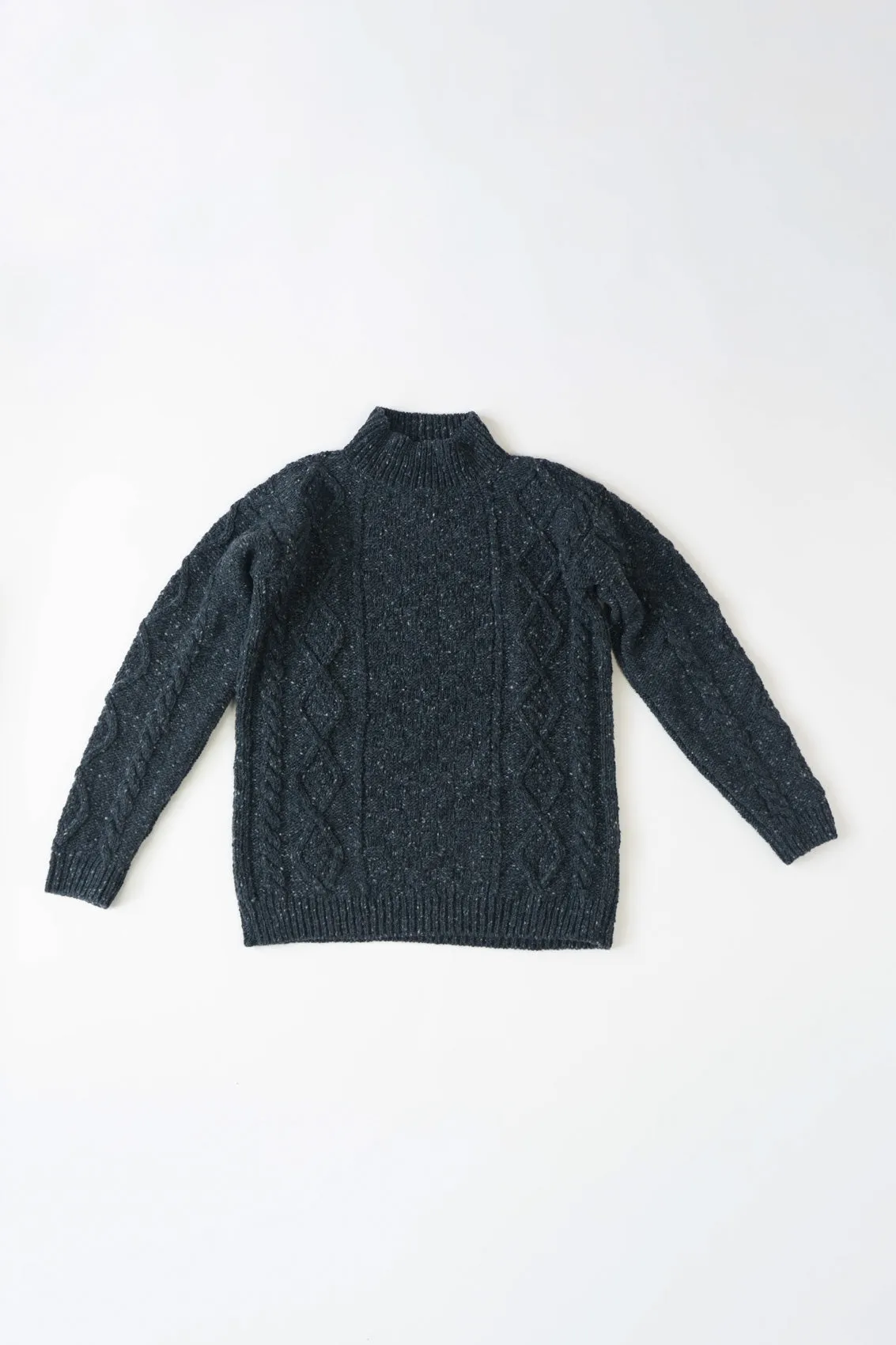 Irish Wolfhound Grey Donegal Aran Jumper