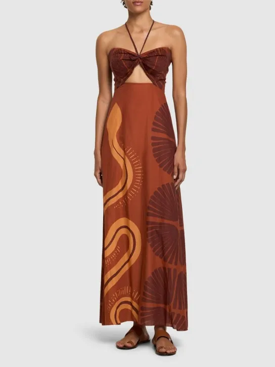 Johanna Ortiz   Mother Of All Waters cotton maxi dress 