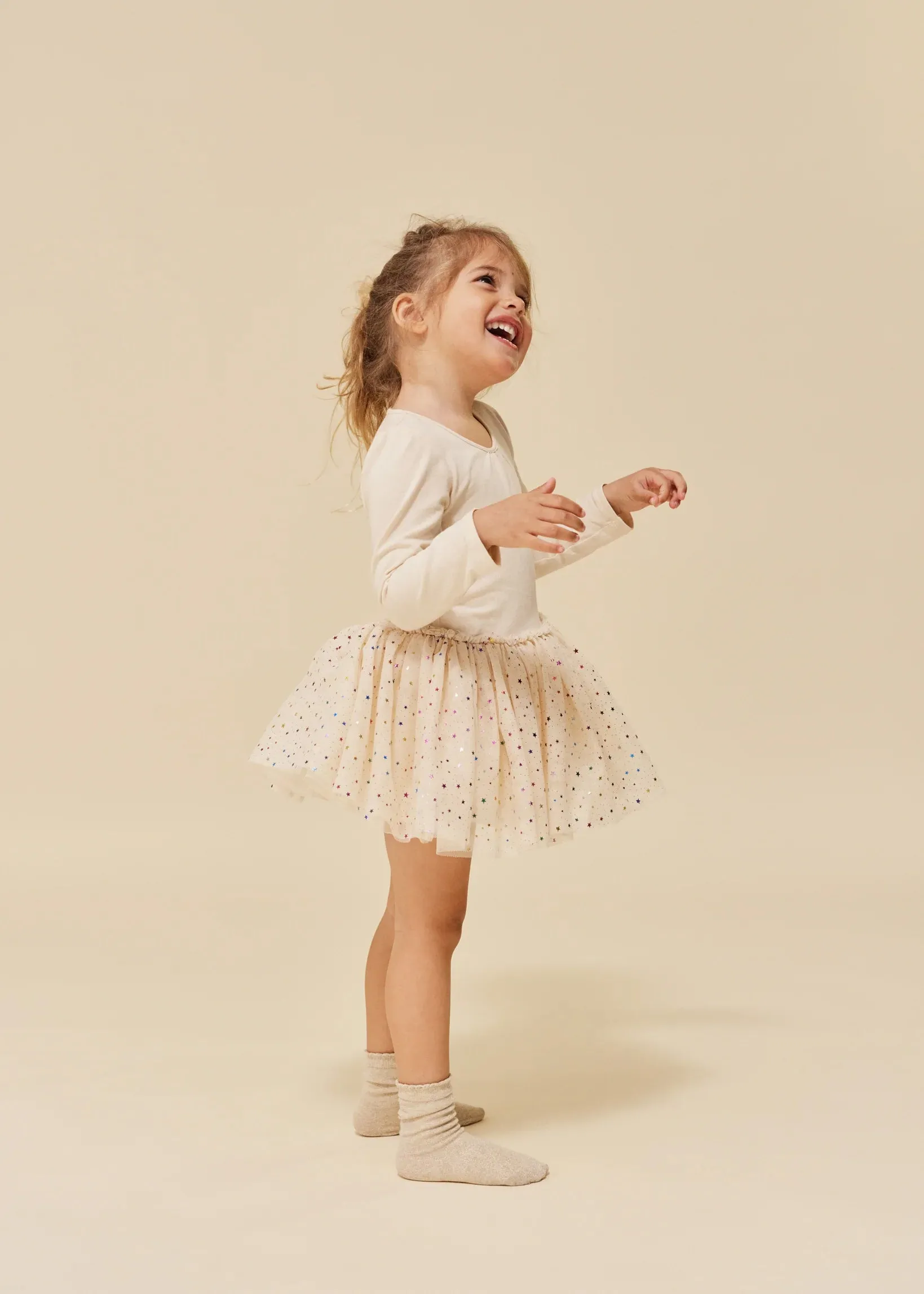 konges Slojd fairy ballerina dress - etoile multi brazilian sand multi color star
