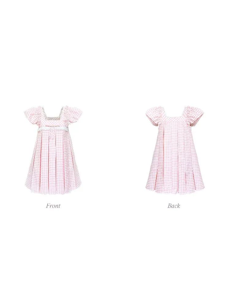 Lace square neck babydoll dress【s0000009317】