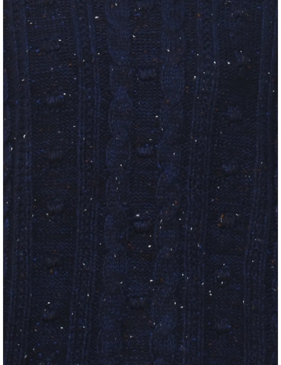 Land's End Navy Turtleneck Jumper - L