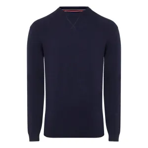 Lemieux Mens Knitted Round Neck Jumper - Navy