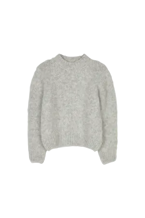 LONA Heather Grey - Round Neck Jumper