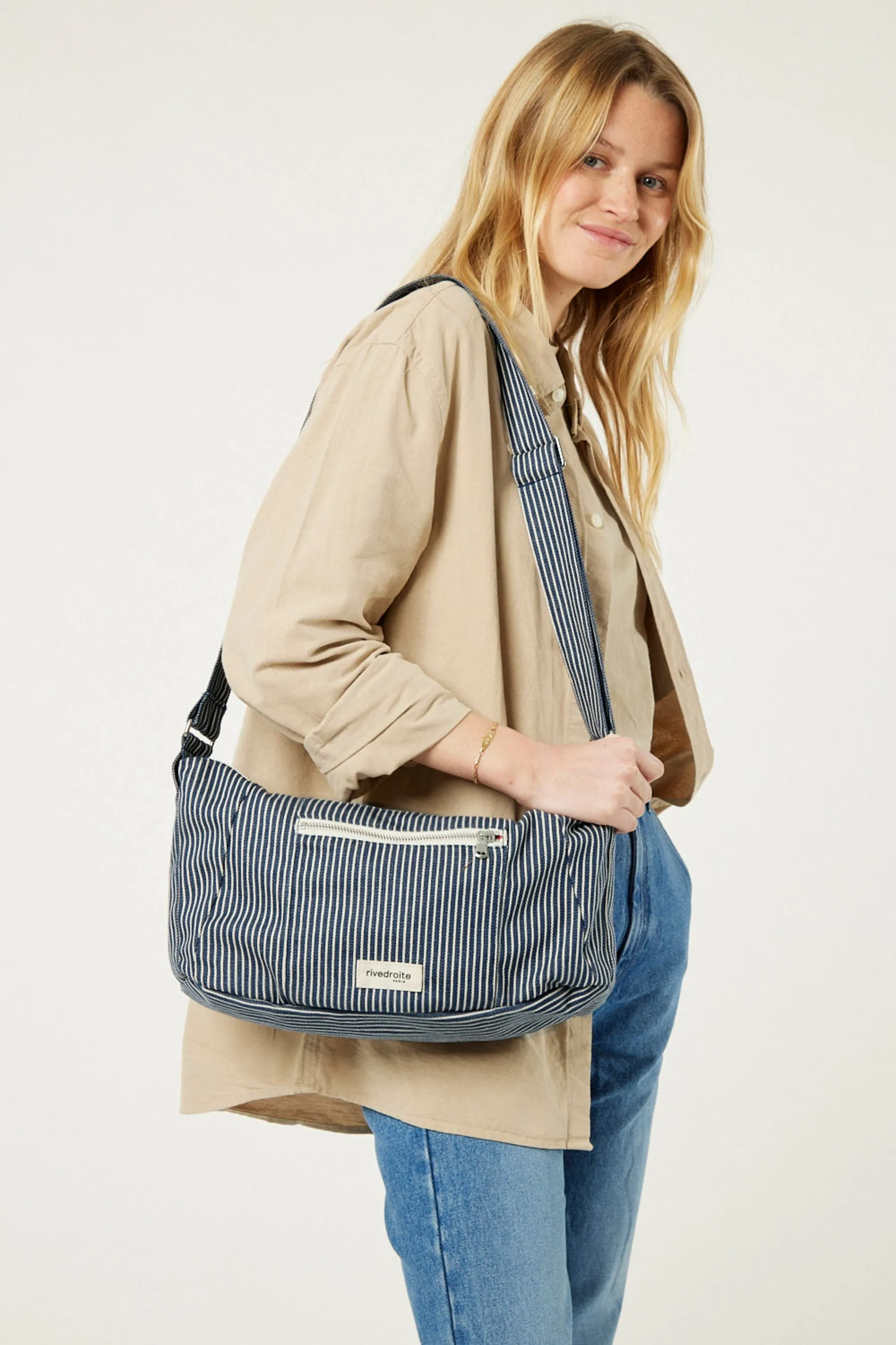 Mini Charlot the Crossbody bag - Recycled cotton Océan