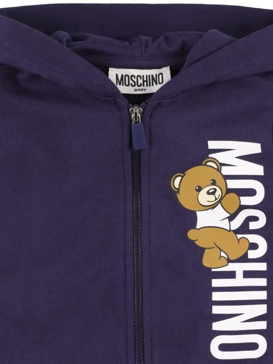 Moschino   Cotton zip sweatshirt &amp; sweatpants 