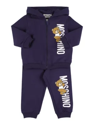 Moschino   Cotton zip sweatshirt &amp; sweatpants 