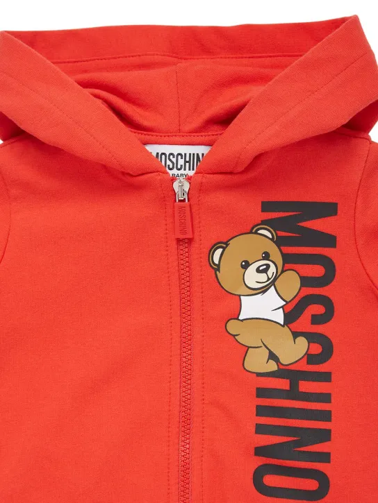 Moschino   Cotton zip sweatshirt &amp; sweatpants 