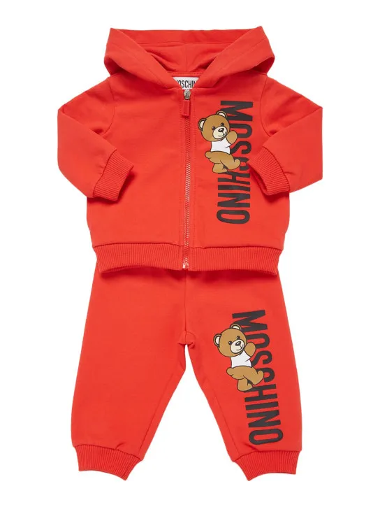 Moschino   Cotton zip sweatshirt &amp; sweatpants 