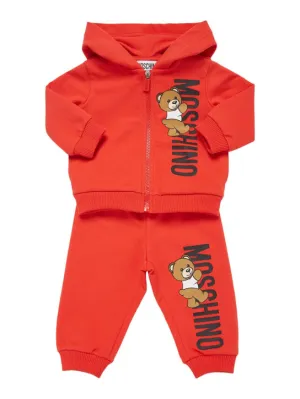 Moschino   Cotton zip sweatshirt &amp; sweatpants 
