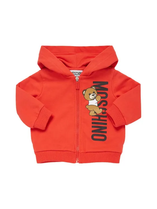 Moschino   Cotton zip sweatshirt &amp; sweatpants 