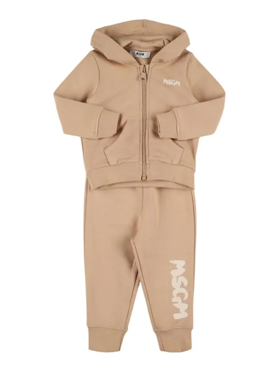 MSGM   Cotton blend sweatshirt &amp; sweatpants 