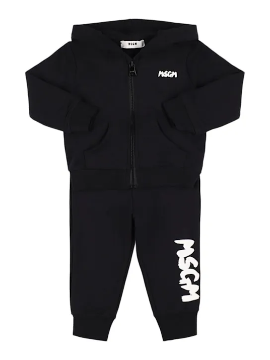 MSGM   Cotton blend sweatshirt &amp; sweatpants 
