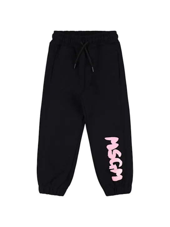 MSGM   Printed cotton sweatpants 