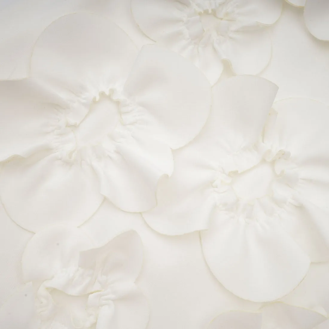 Nicolette White Faux-Flower Embellished Maxi Dress