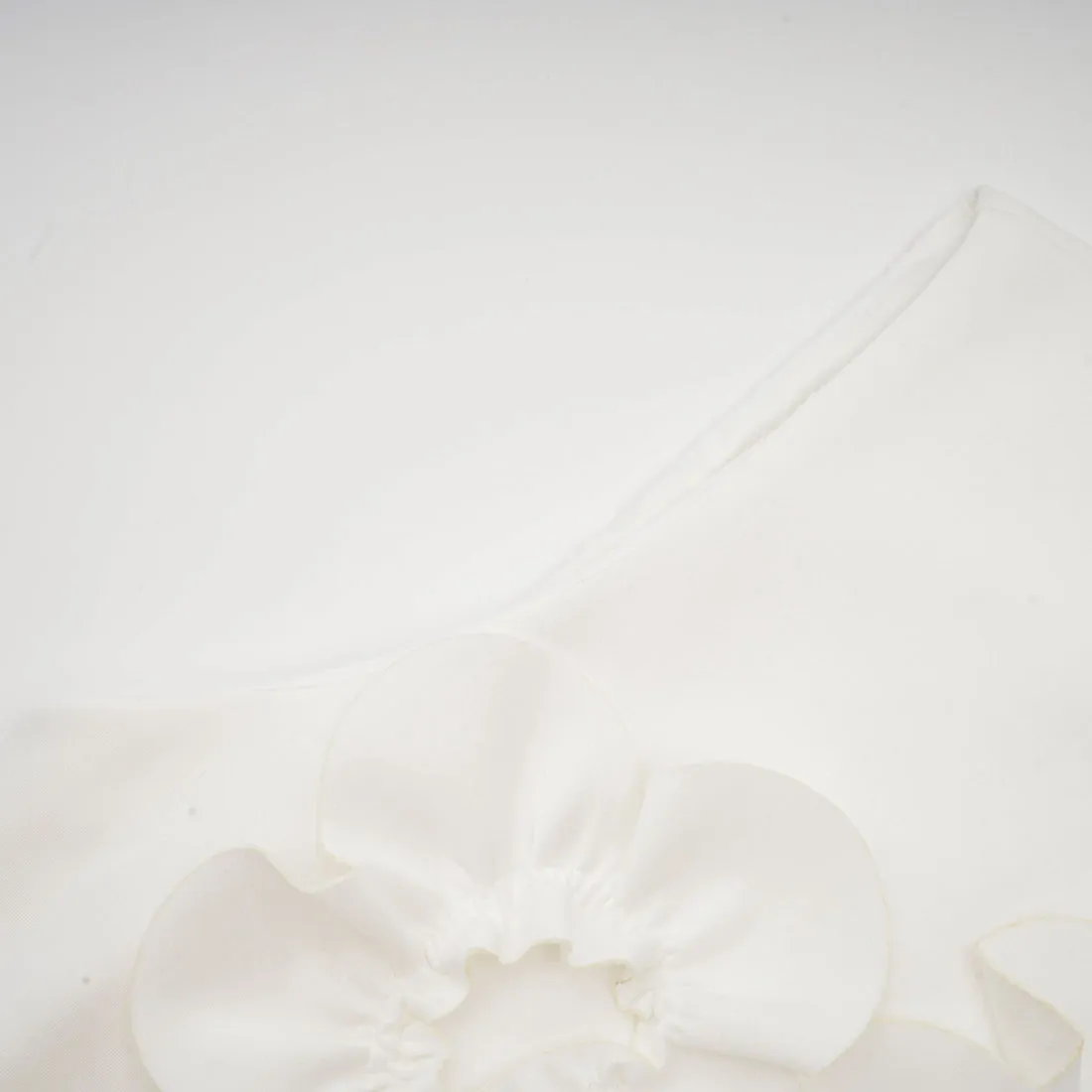 Nicolette White Faux-Flower Embellished Maxi Dress