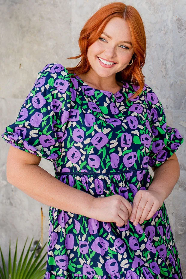 Noa Purple Garden Dress