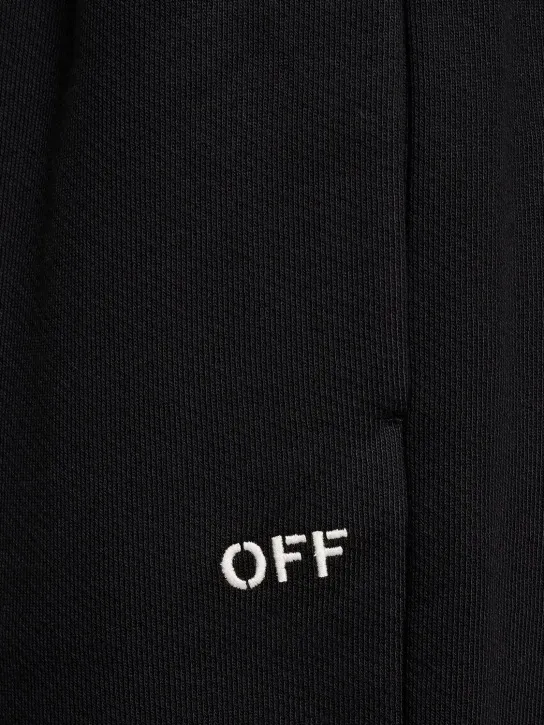 Off-White   Off Stitch cotton sweatpants 